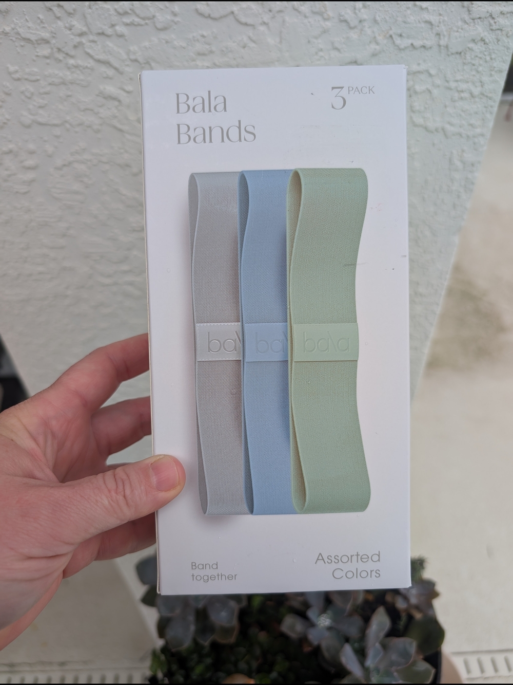 Bala Bands 3 Pack Woven Fabric Exercise Loops - Yoga Pilates Home Gym Fitness